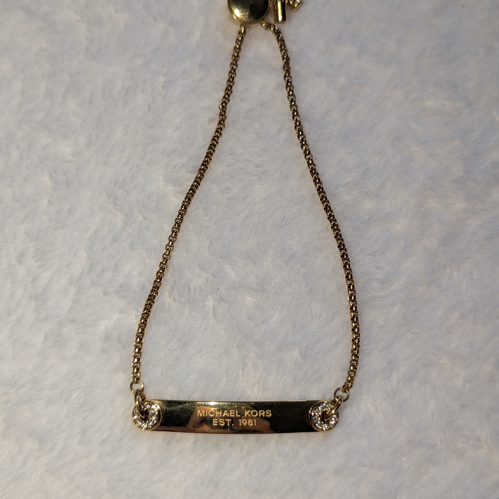 Michael Kors Gold Bracelet with Silver Accents